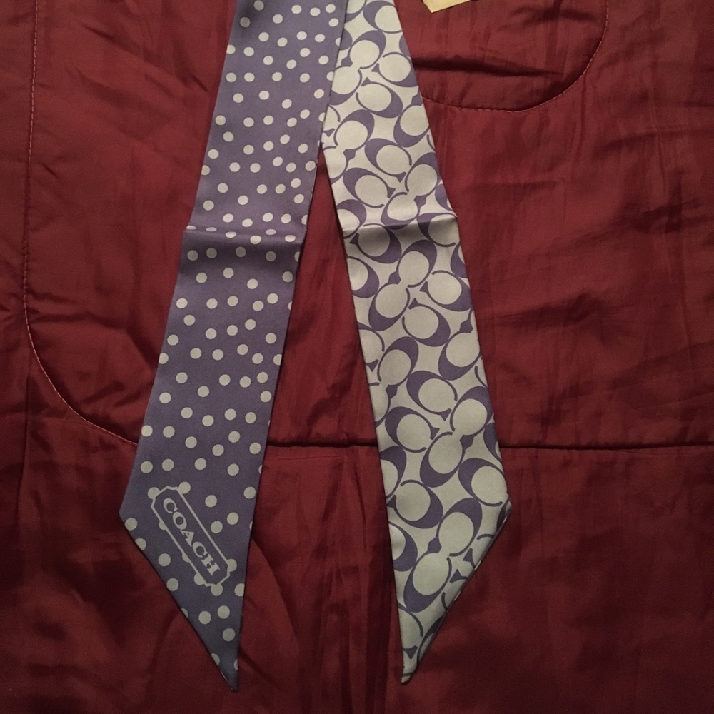NWT - Coach pony scarf - periwinkle